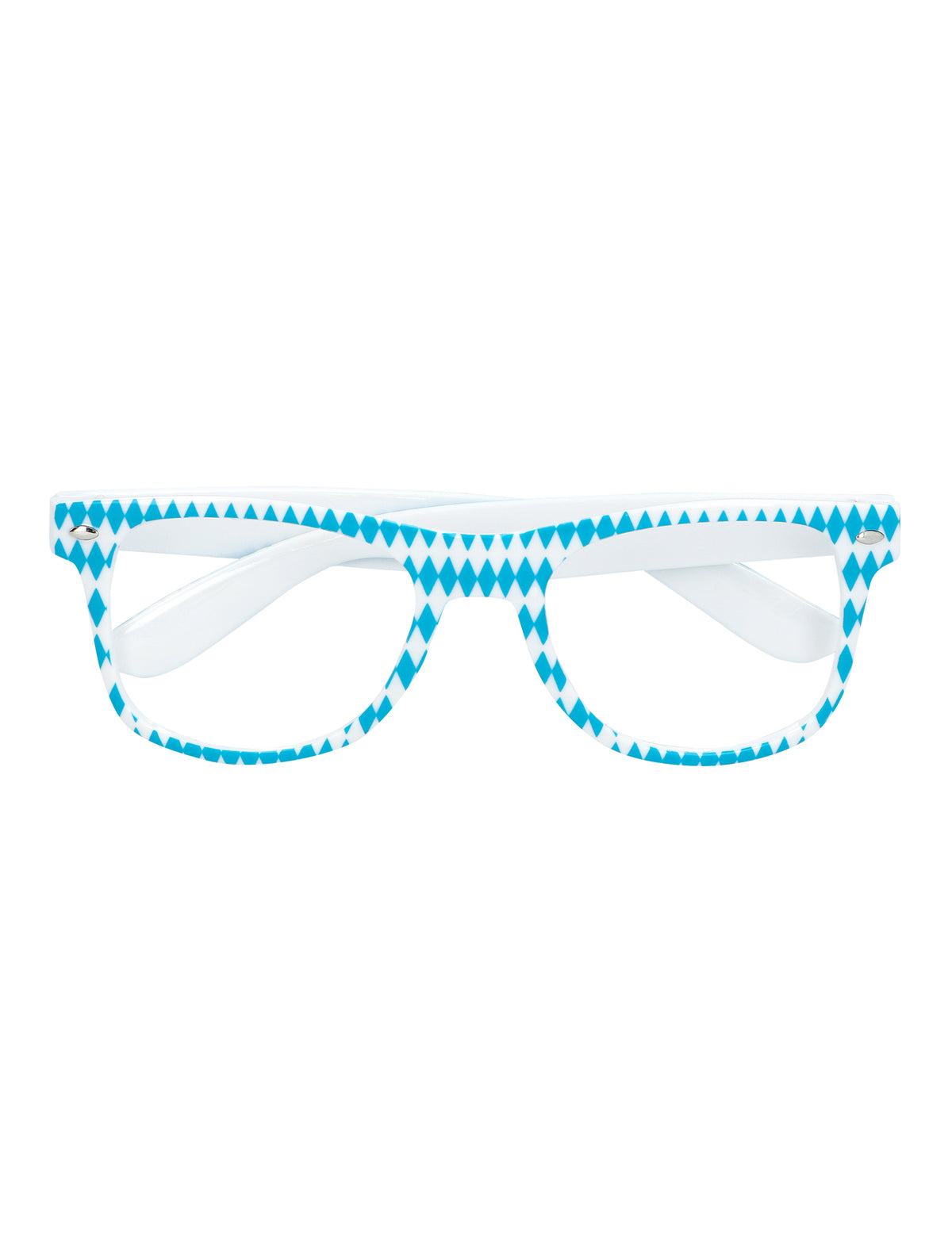 Lunettes à motifs losanges du Kit accessoires Bavarois fête de la bière pour adulte
