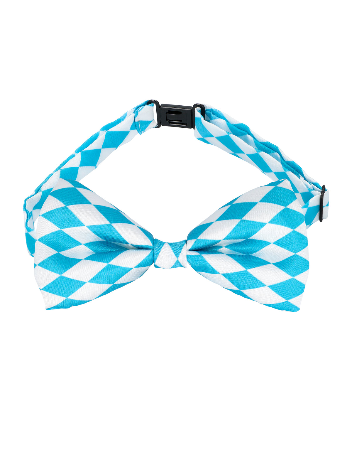 Nœud papillon à motifs losanges du Kit accessoires Bavarois fête de la bière pour adulte