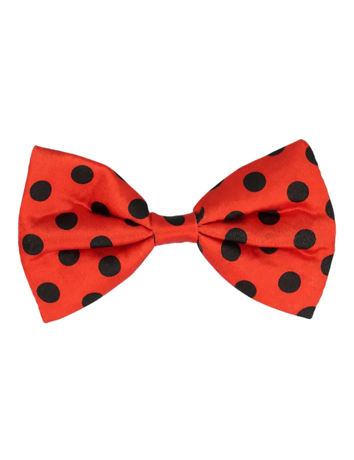 Nœud papillon rouge à pois noirs du kit accessoires coccinelle pour adulte