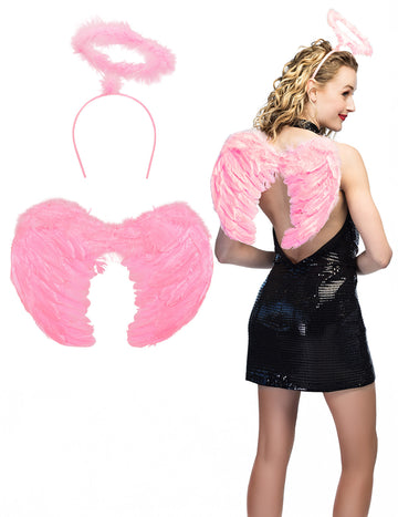 Komplet dodatkov za svetlo roza angela