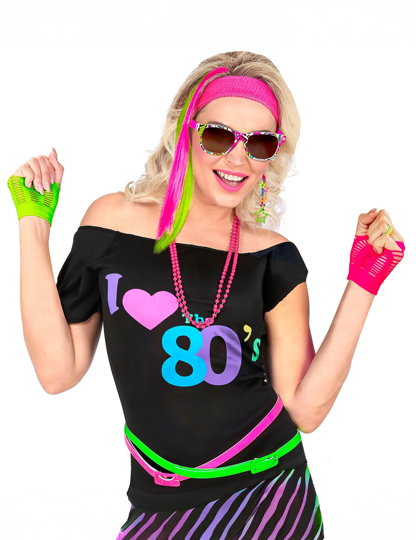 80 -ih dodatkov za fluo komplet deklica