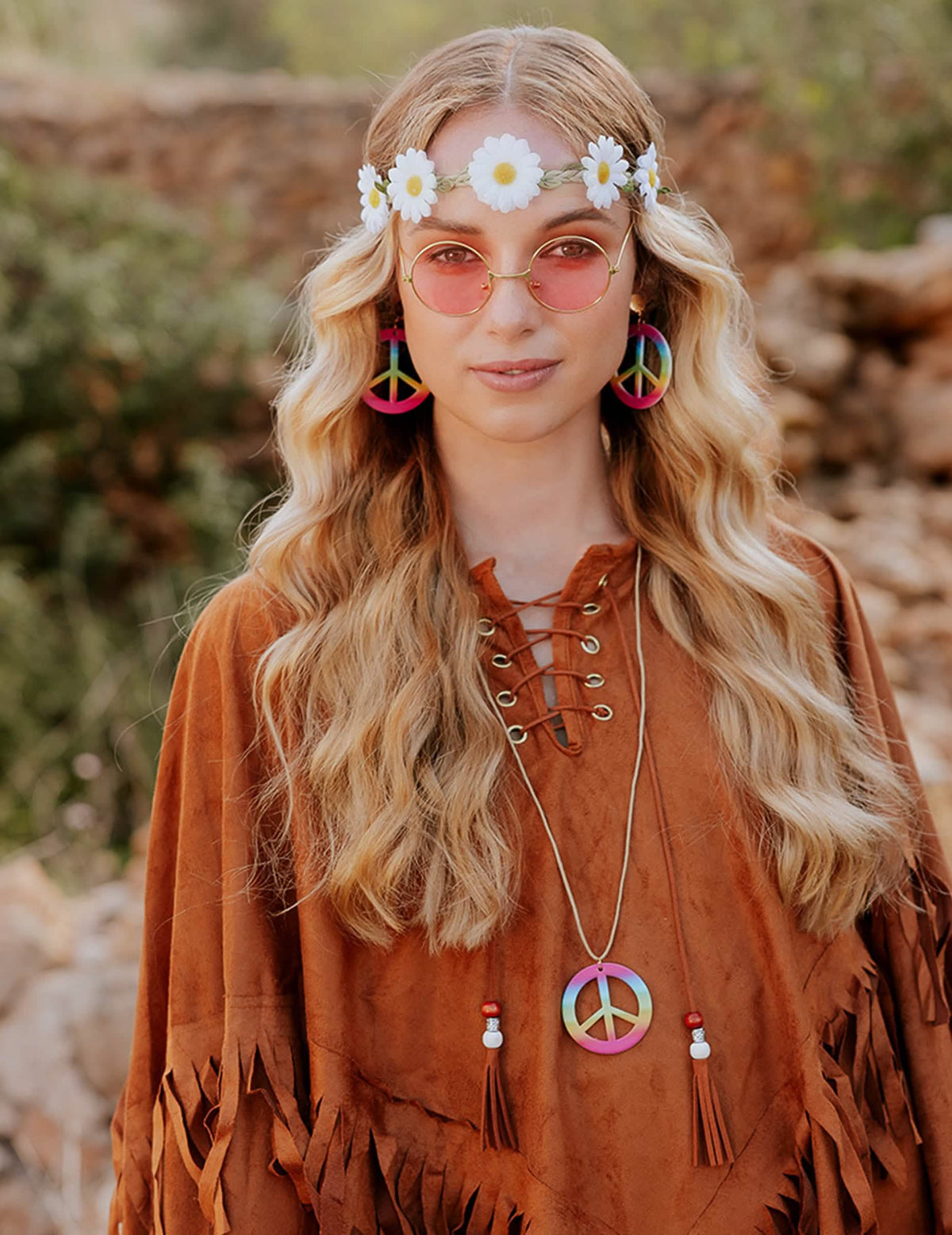 Vue de face du kit accessoires hippie deluxe
