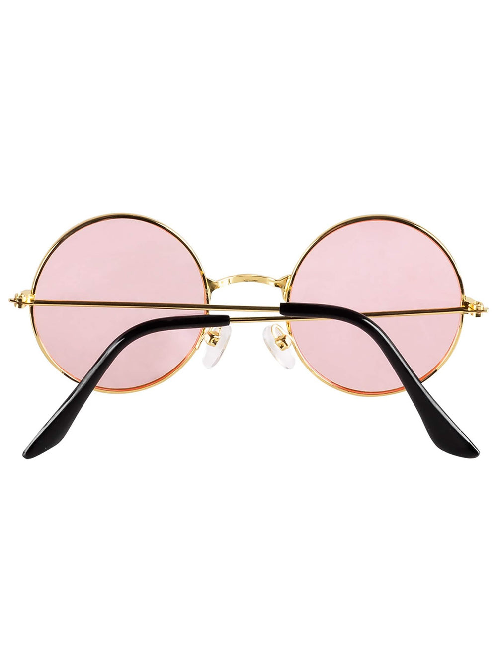 Lunettes roses rondes du kit accessoires hippie deluxe