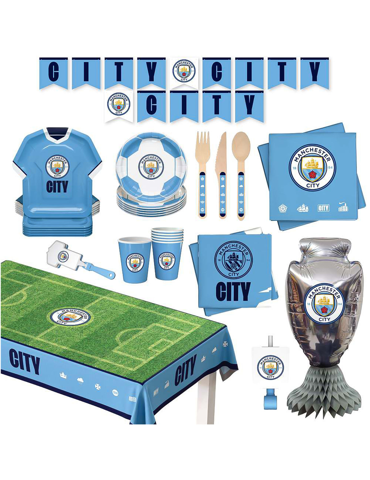Komplet za rojstni dan Manchester City Football Club 75 kosov