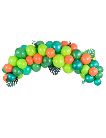 Komplet balonskega loka Tropska džungla (60 kosov) za rojstne dneve