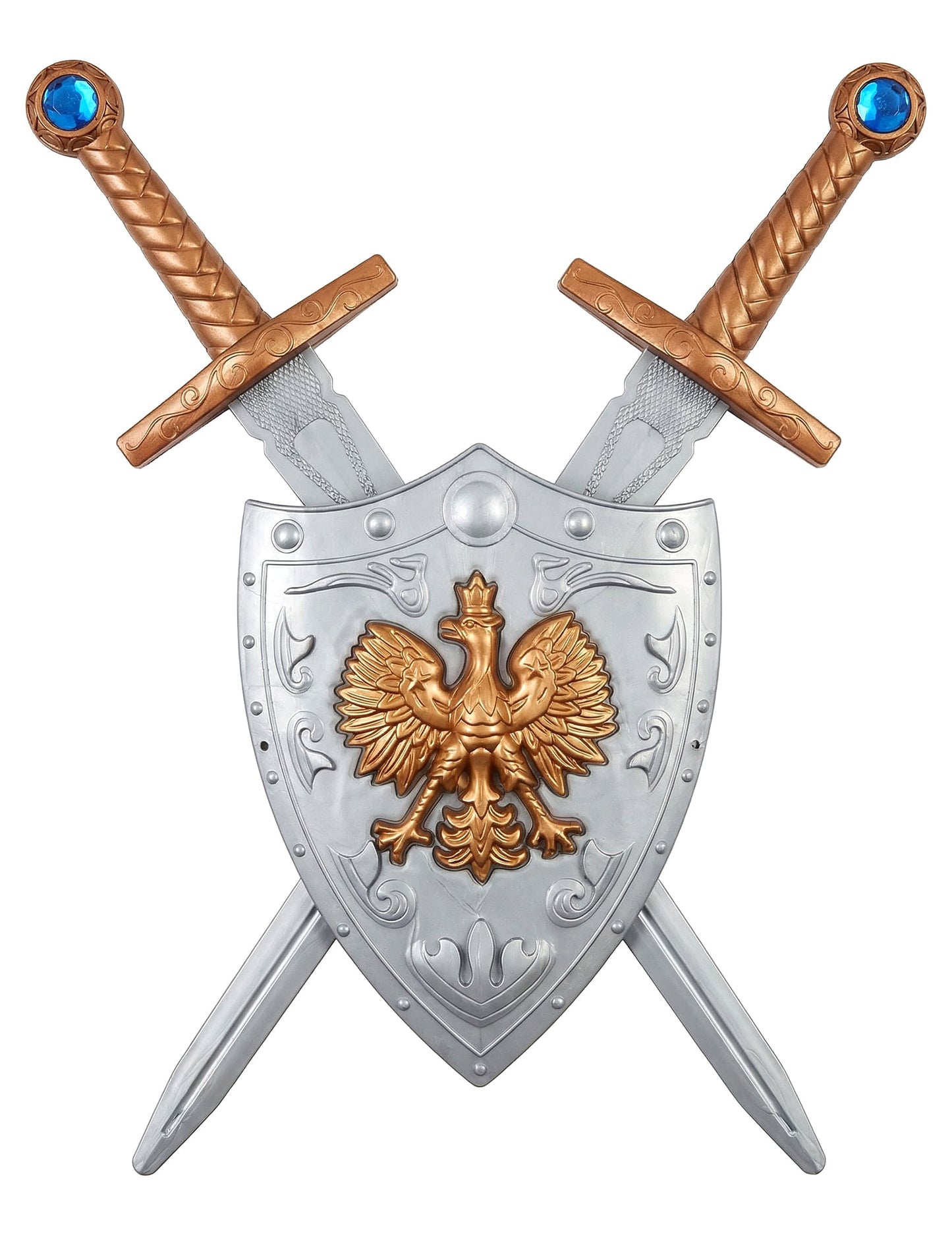 KIT SHIELD in 2 plastični meči za otroke