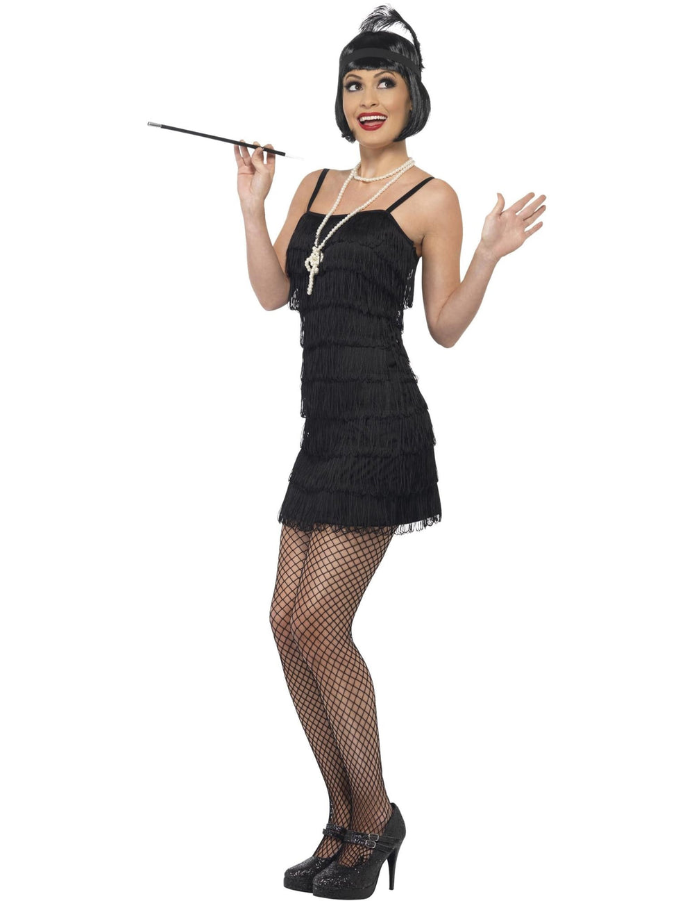 Vue de profil du kit cabaret pour femme noir