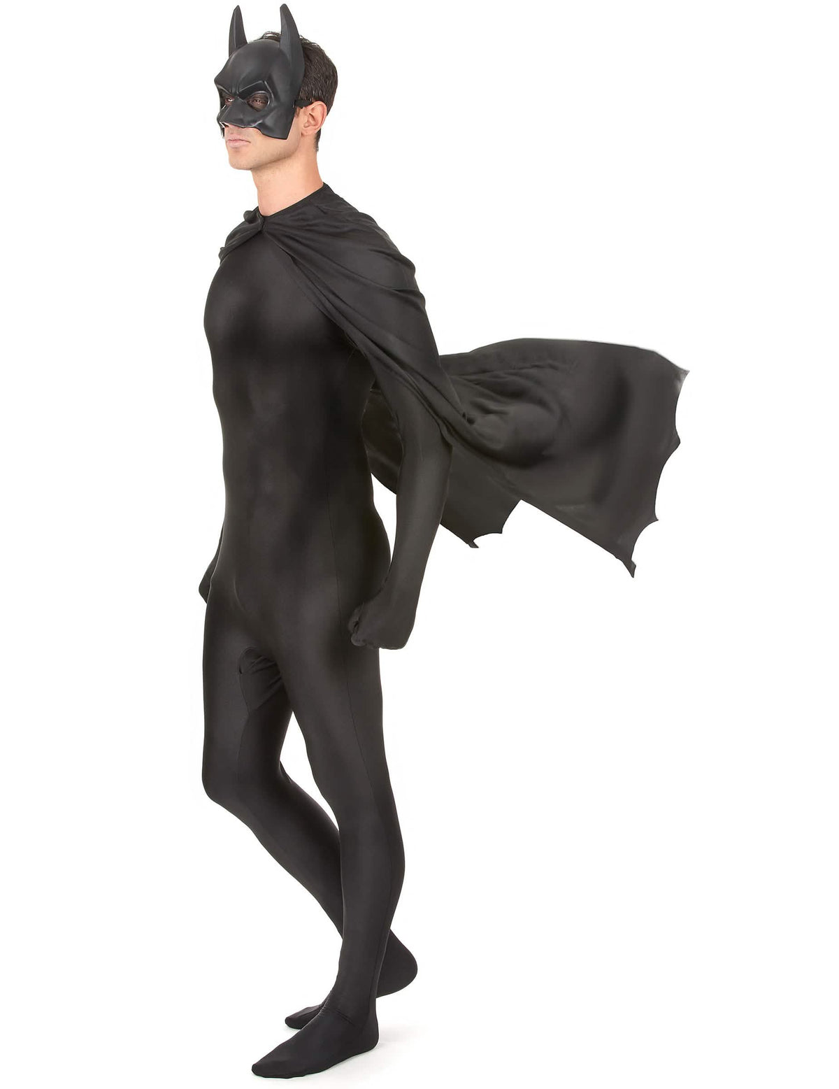 Pogled s profila na komplet plašča in masko Batman™