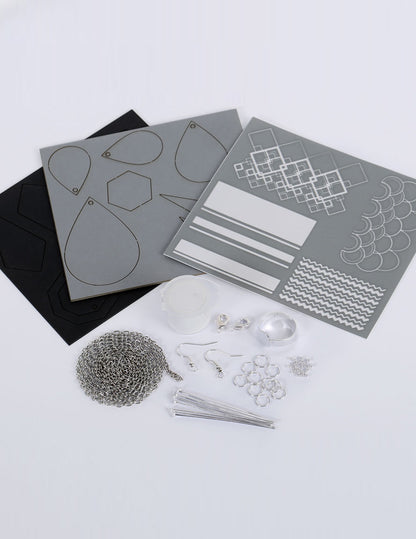 Détail du contenu du kit de création de bijoux parure chic