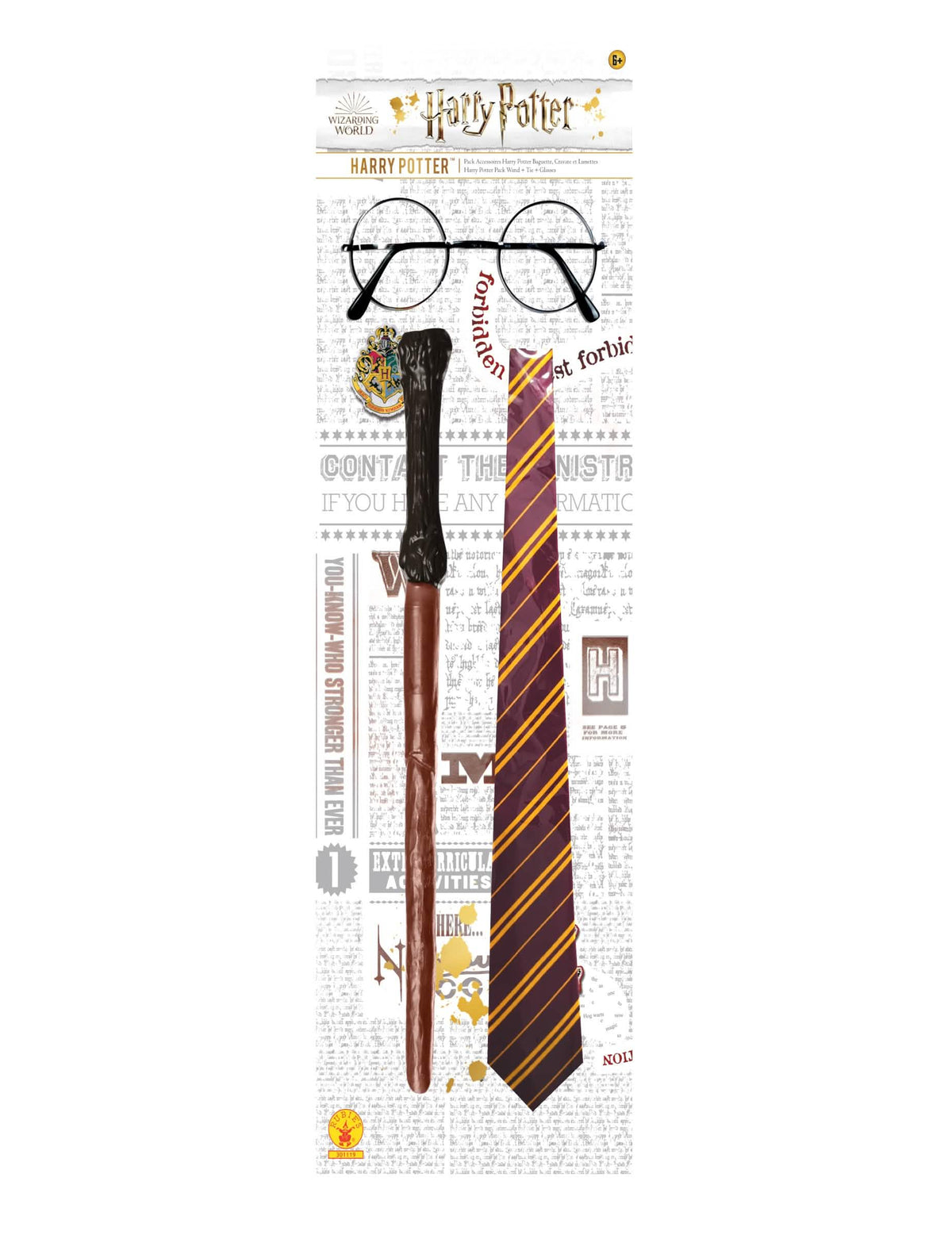 Komplet dodatkov Harry Potter za otrok z palico očala in kravato