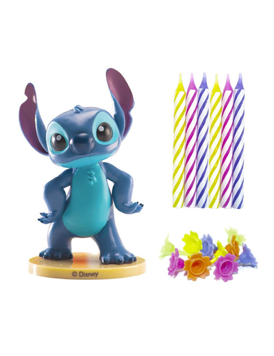 Komplet PVC figur Stitch™ s svečkami