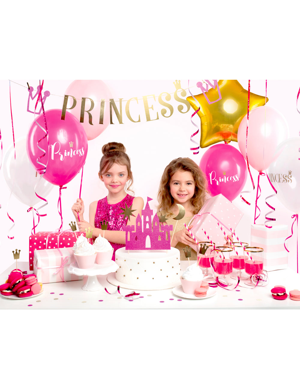 Mise en situation du kit décoration anniversaire princesse