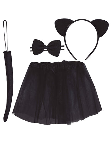 Komplet kostuma črne mačke za otroke