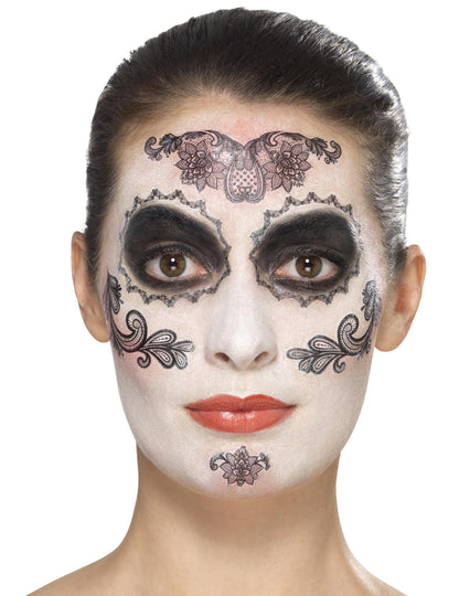 Glamour Makeup Kit z lažnimi trepalnicami in nakitom Dia de los Muertos