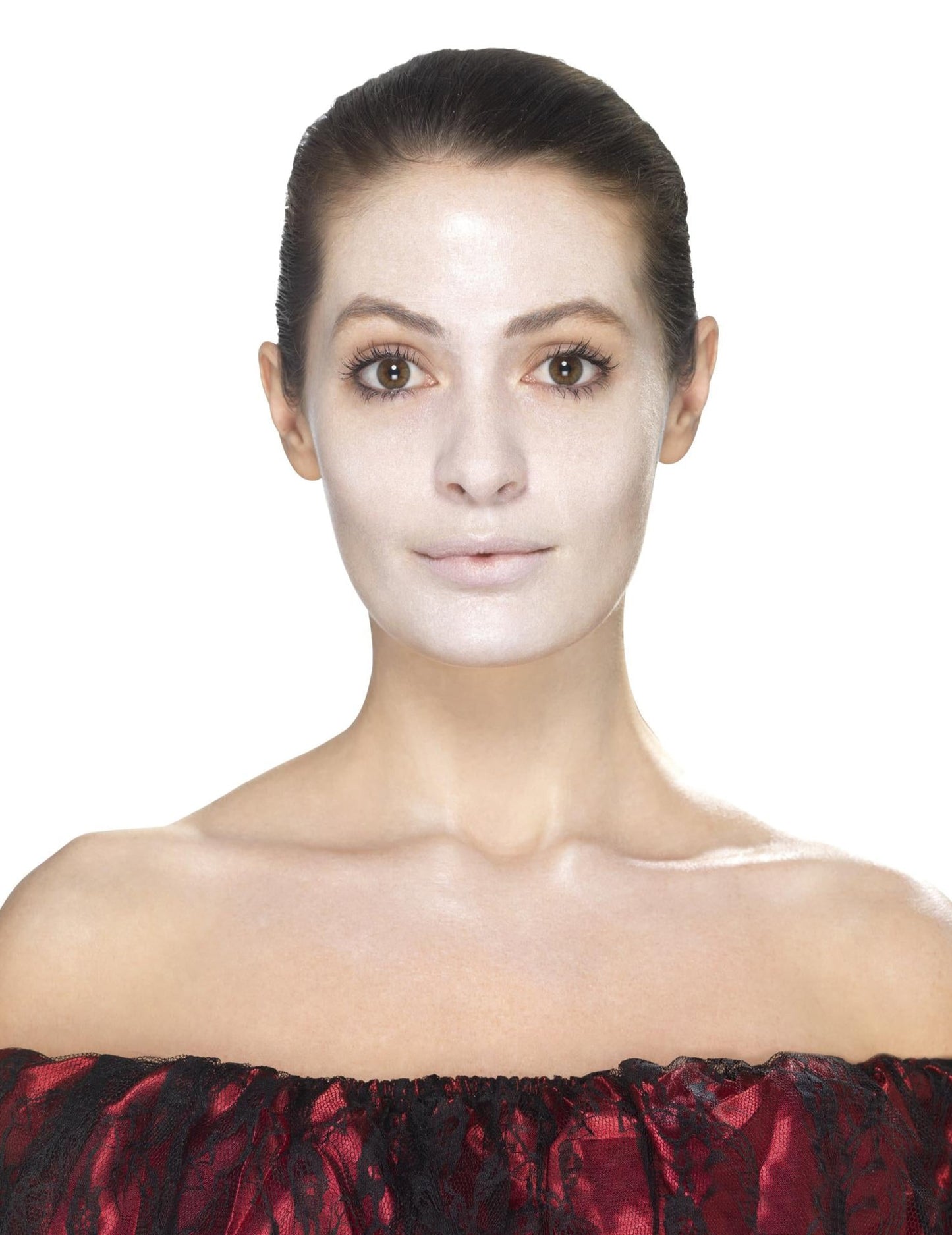Rendu de la base blanche du Kit maquillage princesse araignée Dia de los muertos