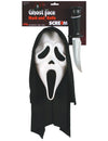 Kit masque et couteau Scream pour adulte noir et blanc