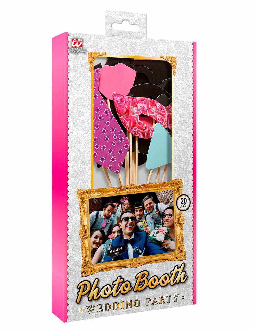 Pakiranje kompleta photobooth 20 kosov za zabavo