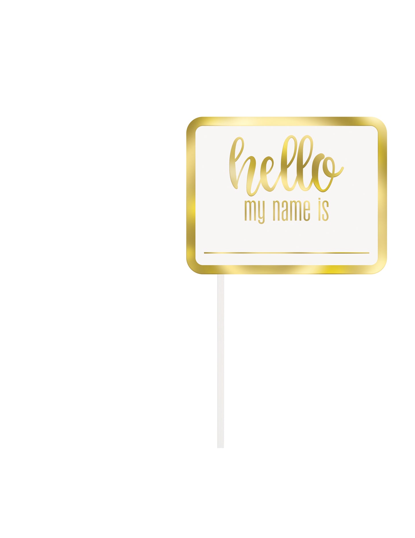 Komplet za fotokabino Hello Baby z 10 zlatimi dodatki