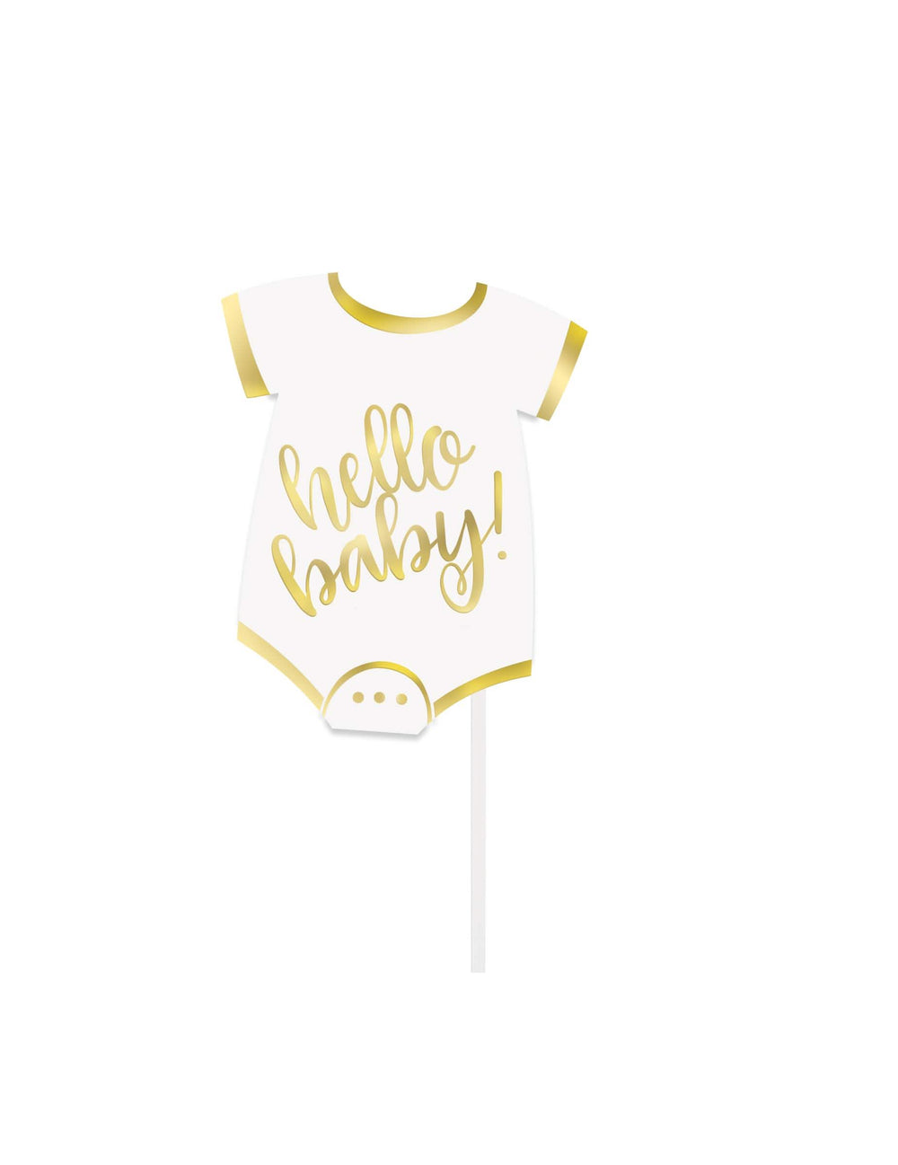 Bel in zlata body dodatek iz kompleta photobooth hello baby