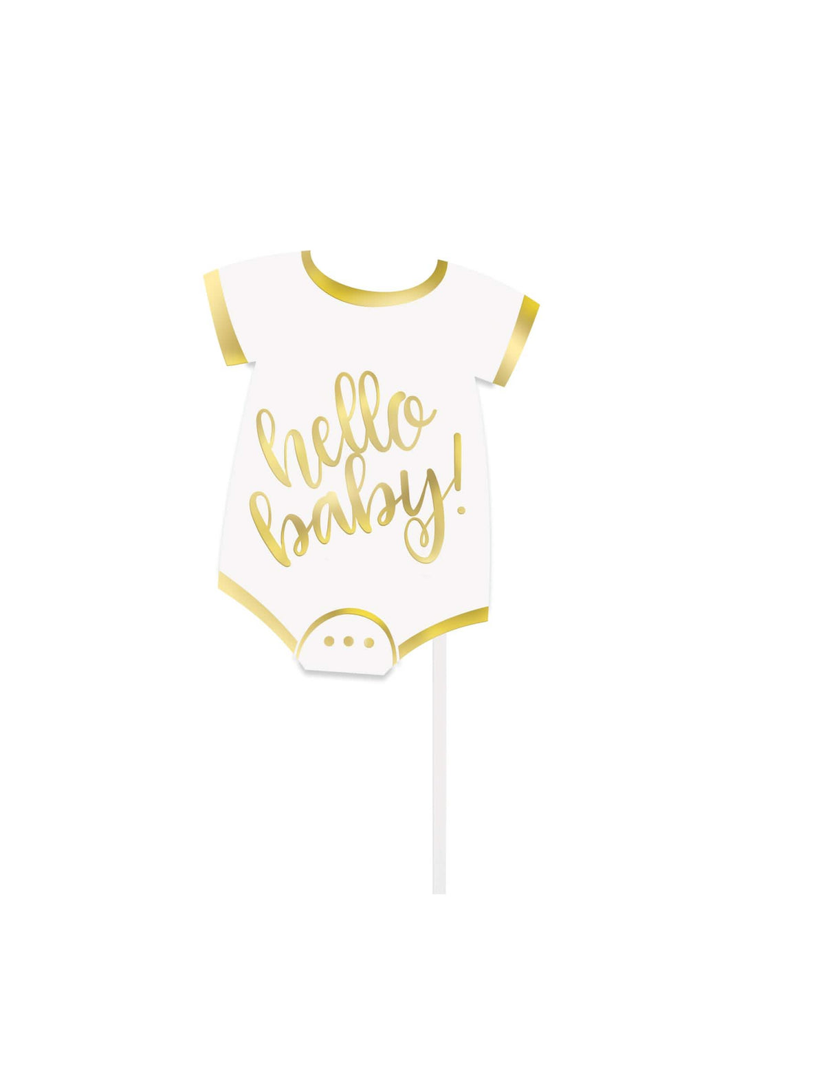 Bel in zlata body dodatek iz kompleta photobooth hello baby
