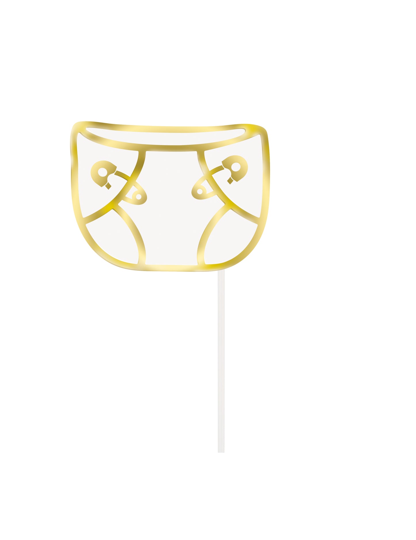 Komplet za fotokabino Hello Baby z 10 zlatimi dodatki