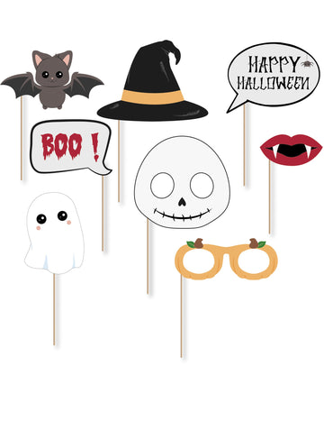 Komplet za fotokabino Sweety za noč čarovnic z 8 dodatki za otroke