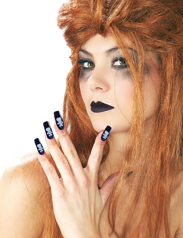 Komplet za šminke in ponarejeni žeblji za odrasle lobanje