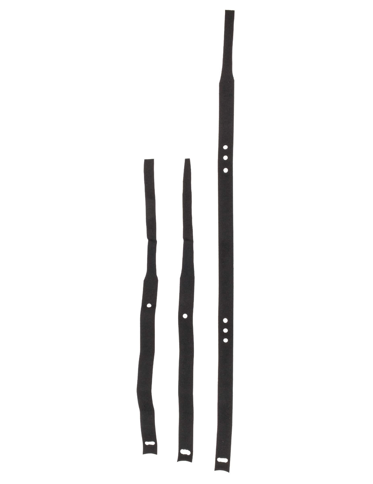 Détail des sangles de fixation du kit silhouette phosphorescente pour adulte