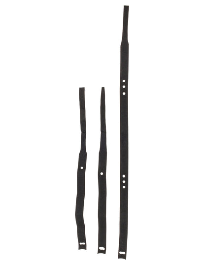 Détail des sangles de fixation du kit silhouette phosphorescente pour adulte