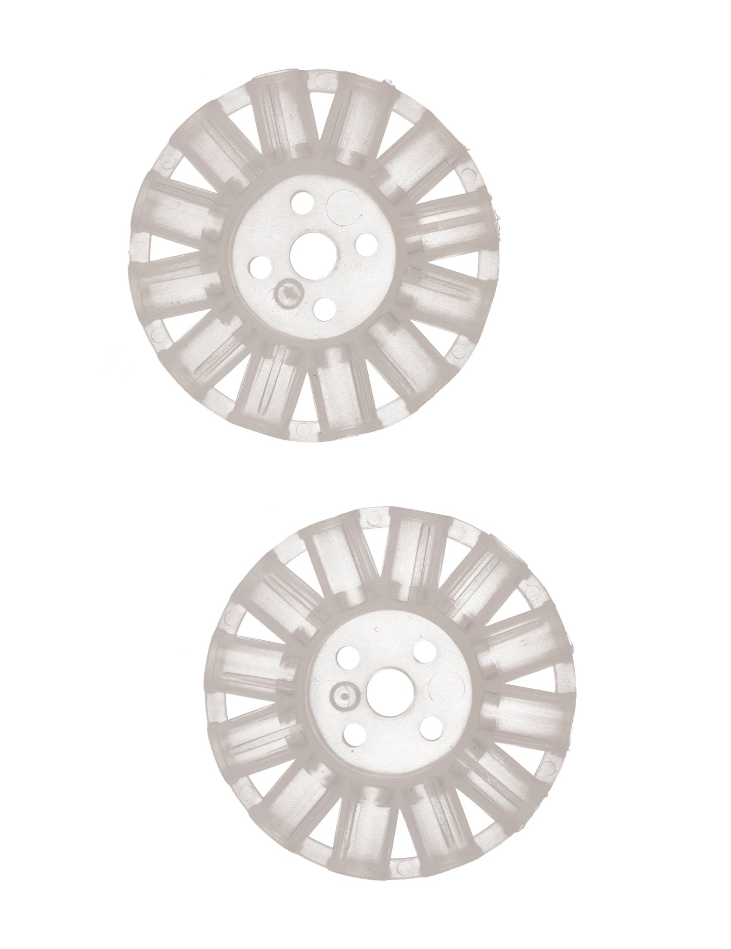 Détail des connecteurs circulaires du kit silhouette phosphorescente pour adulte