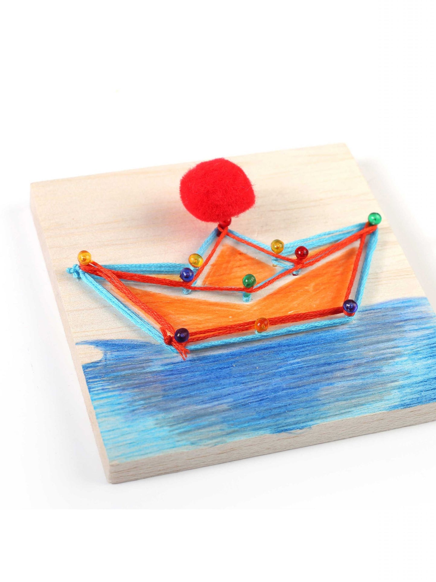 Otroški komplet za slikanje z vrvico z morsko tematiko in slikami iz vrvice