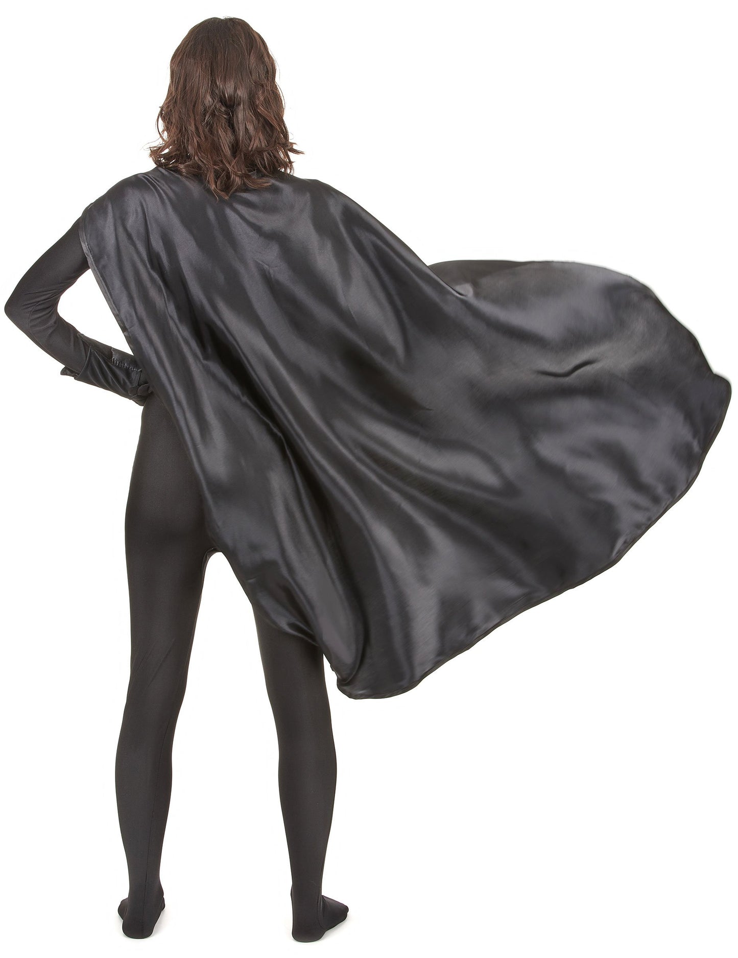 Komplet črnega superjunaka za odrasle 