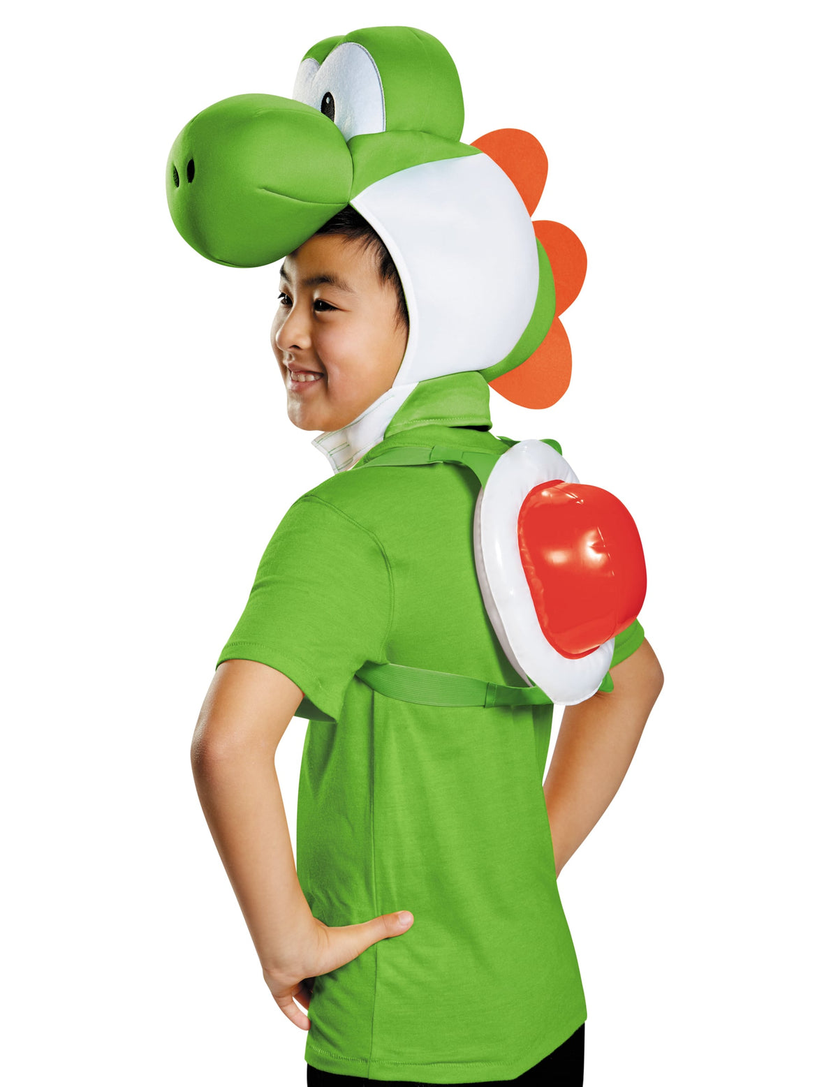 Kit Yoshi Nintendo® pour enfants vert et blanc avec coque rouge