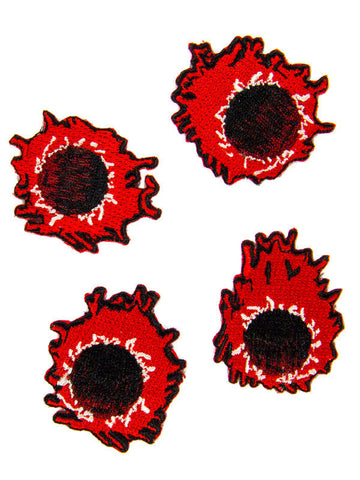 Kreepsville Gotski našitki z luknjo od krogle 