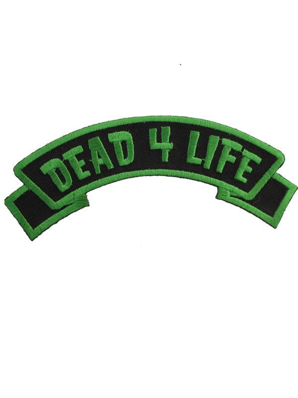 Patch Dead 4 Life Kreepsville Gothic pour adulte vert et noir