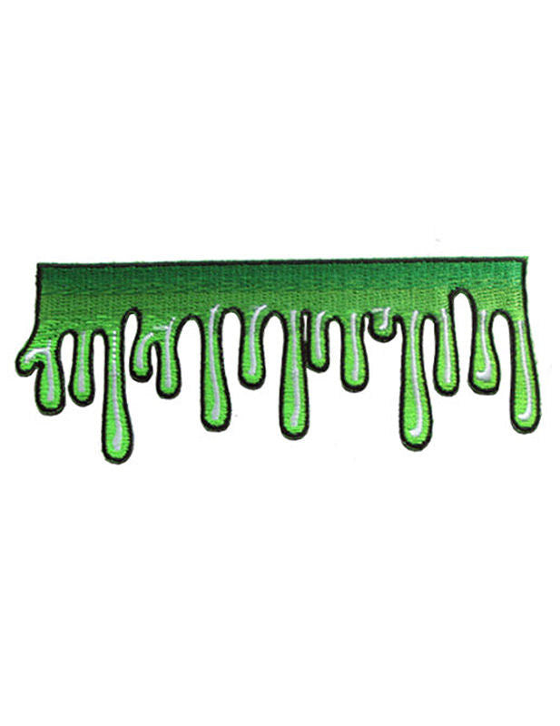 Patch zombie sang pour déguisement vert brodé