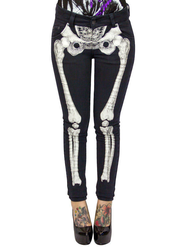 Ženske skeletne kavbojke