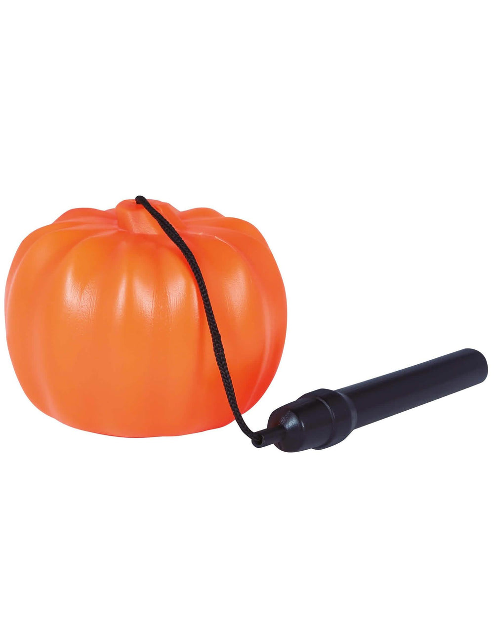 Pogled s strani na bučo-luč za halloween