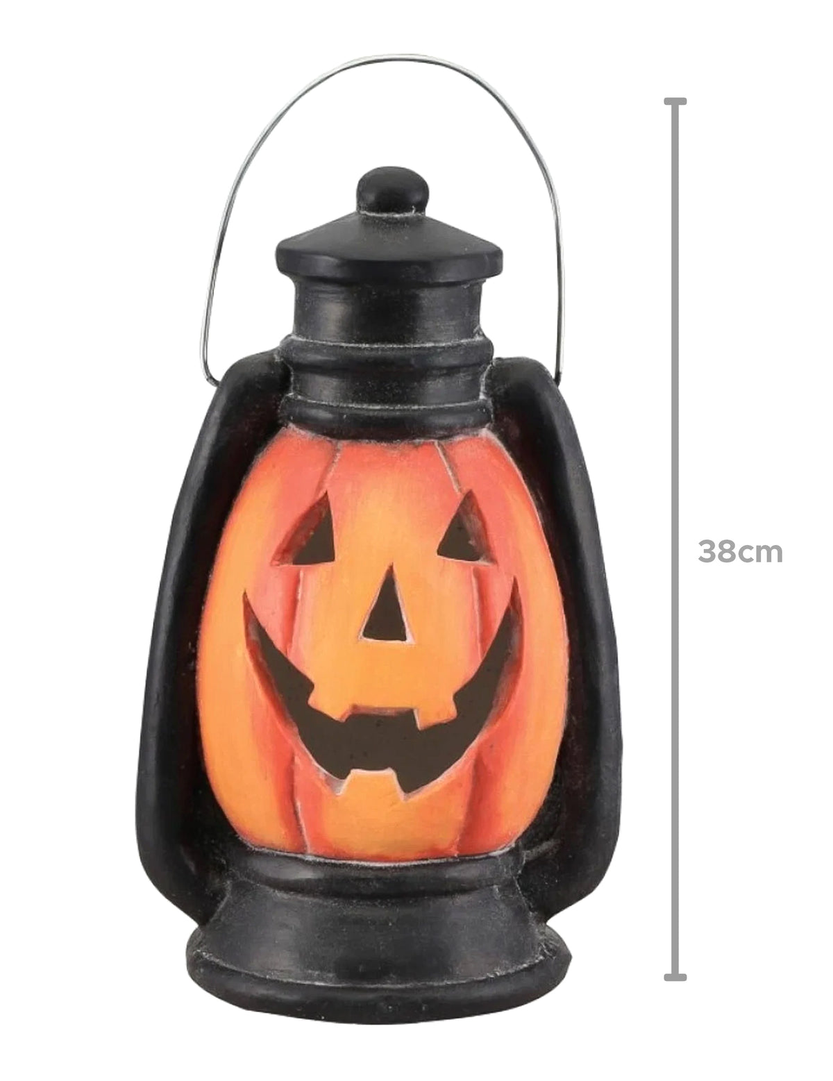 Svetleča strašljiva bučna svetilka 38 cm