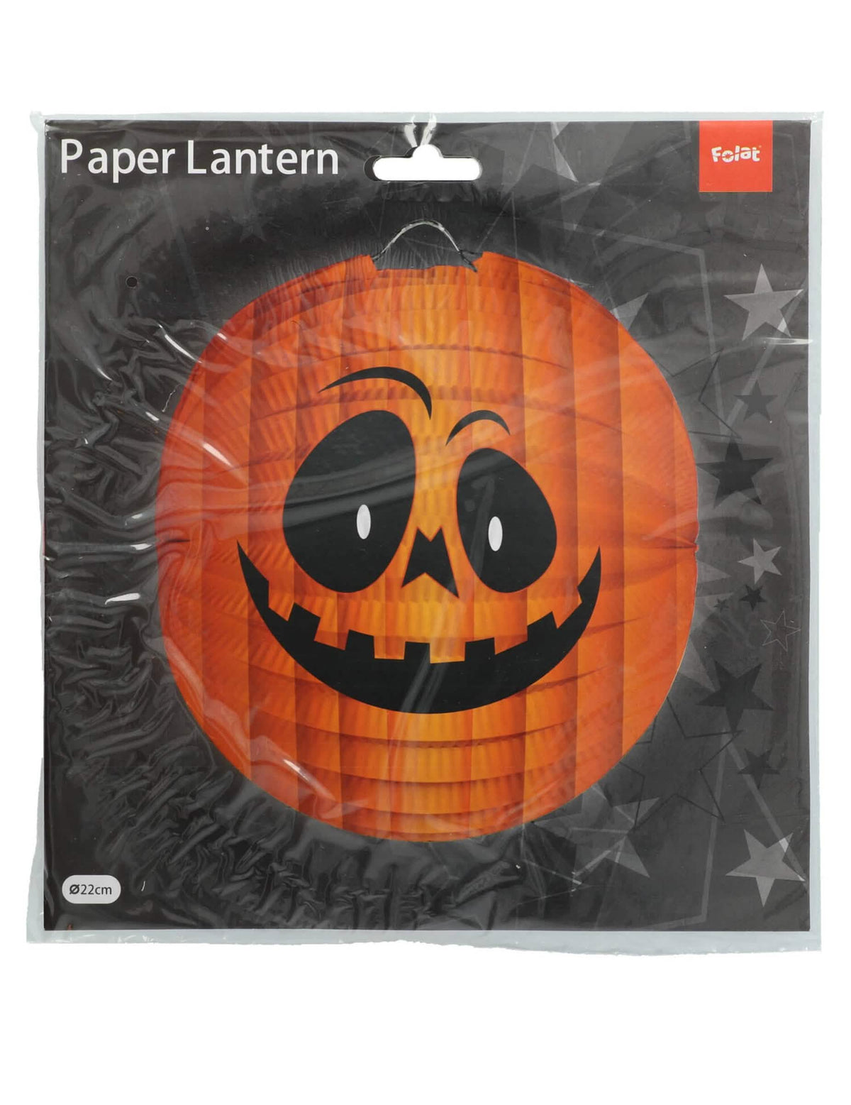 Pogled od embalaže buče halloween lanterni