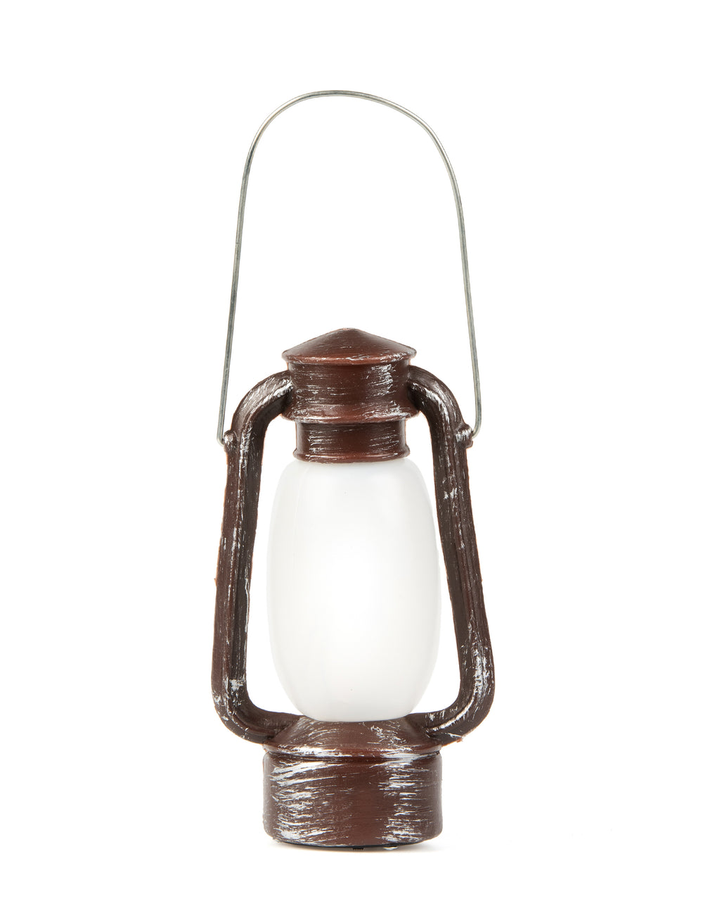 Lanterne lumineuse d'Halloween pour adulte marron effet vieilli