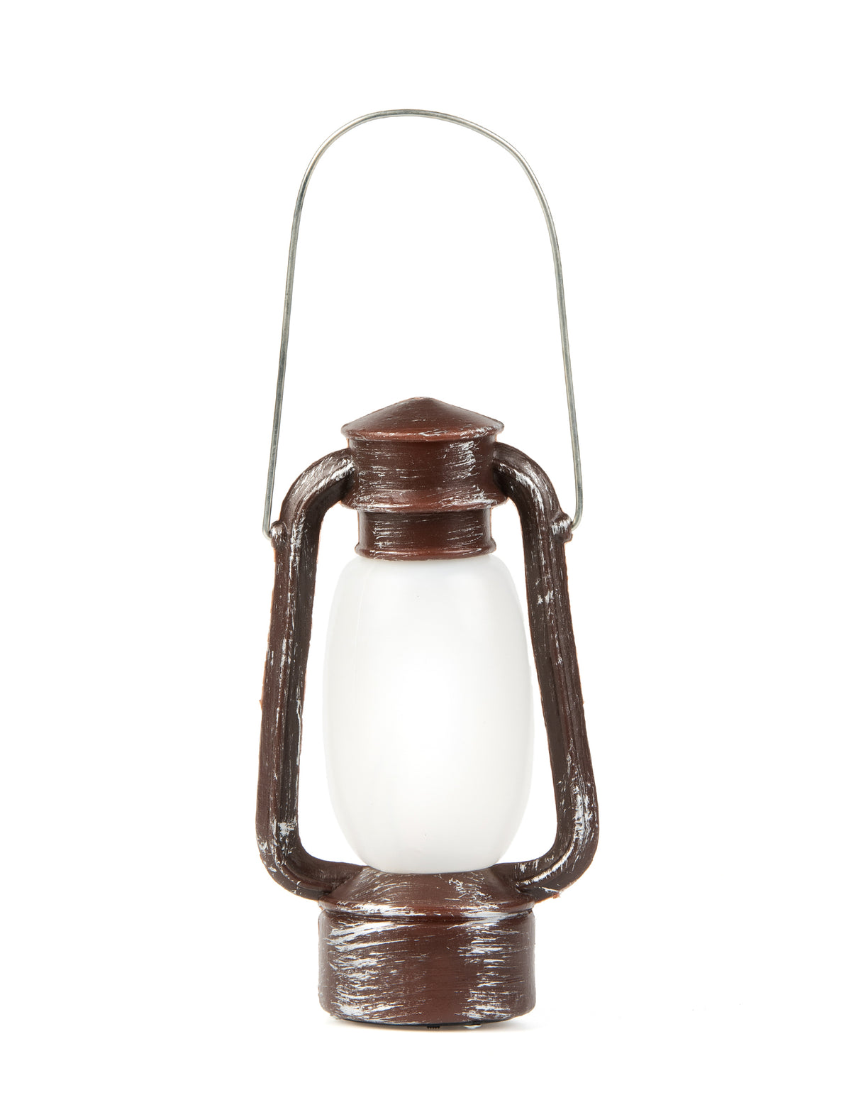 Lanterne lumineuse d'Halloween pour adulte marron effet vieilli