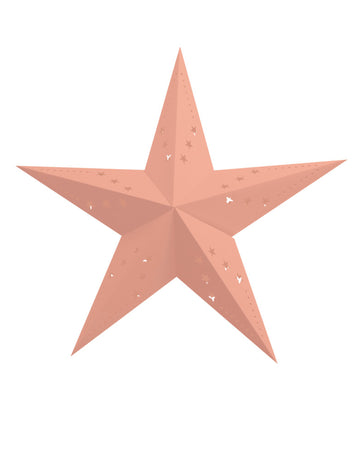 Star Lantern 60cm Pastel breskev