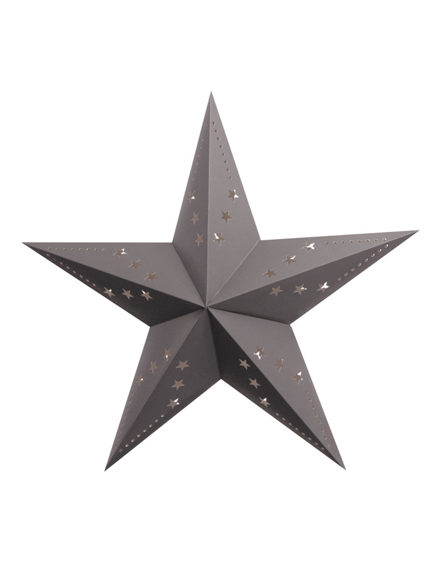 Siva kartonska zvezdasta svetilka 30 cm obesiti
