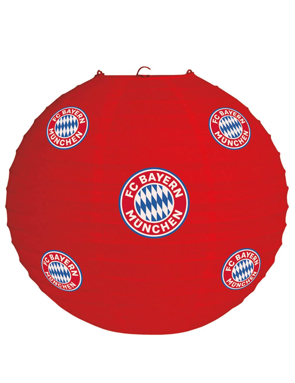 Laterna FC Bayern Munich za navijač rdeča z logotipi kluba