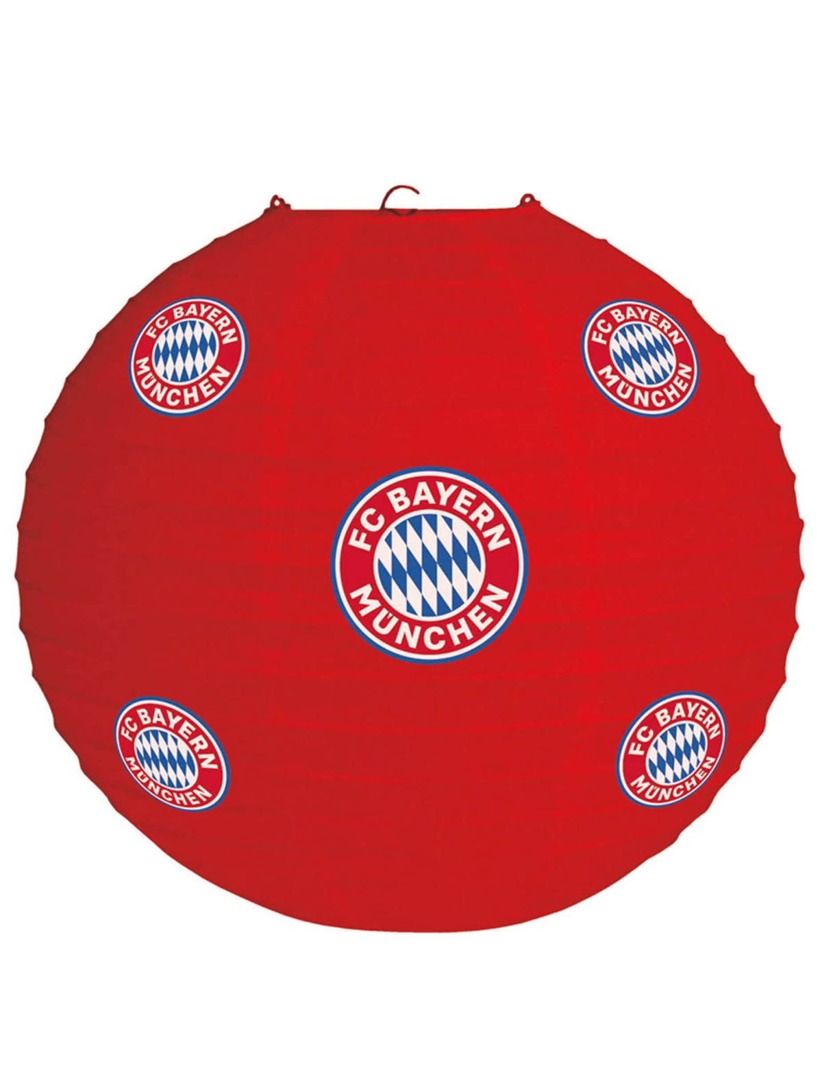 Laterna FC Bayern Munich za navijač rdeča z logotipi kluba
