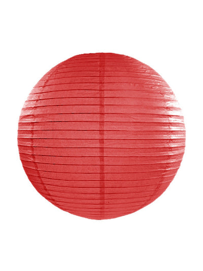 Lanterne japonaise rouge ronde en papier