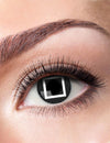 Lentilles fantaisie gardien de jeu symbole carré pour adulte noir et blanc