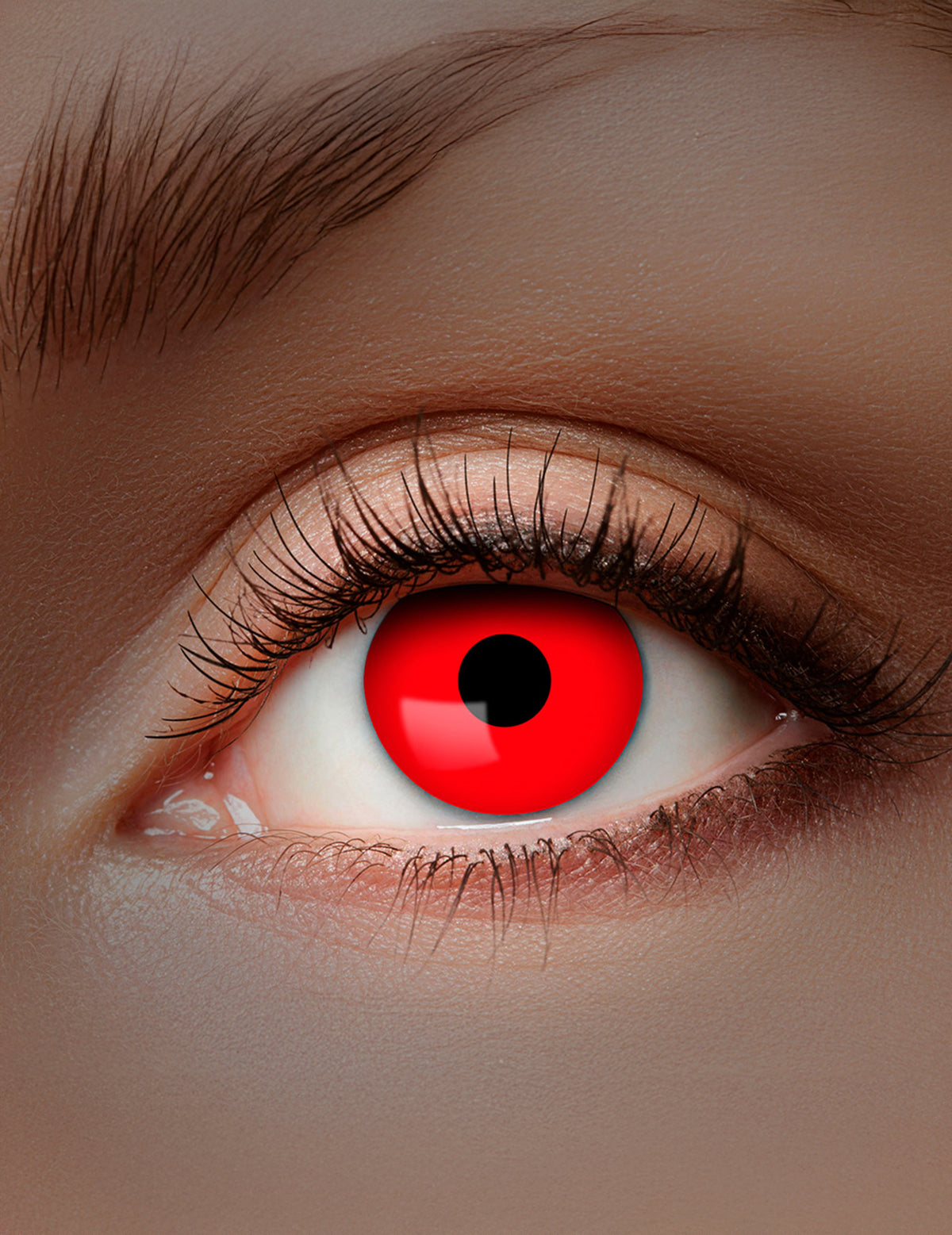 Lentilles fantaisie UV pour adulte rouge