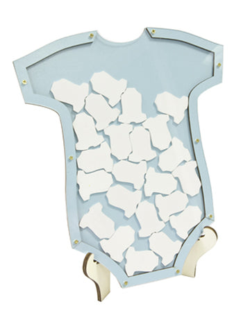 24-delna knjiga gostov z modrim lesenim okvirjem